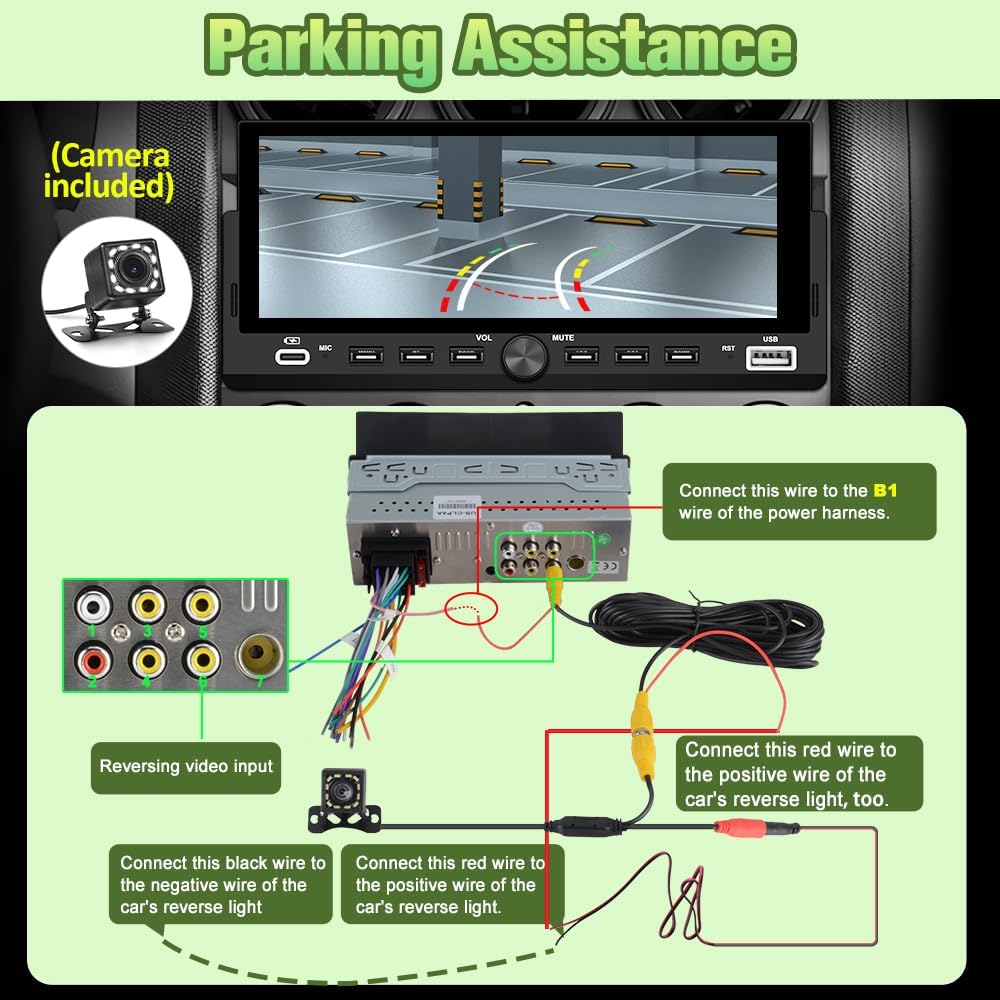 Pyniro installed in a car dashboard demonstrating neat single-DIN integration