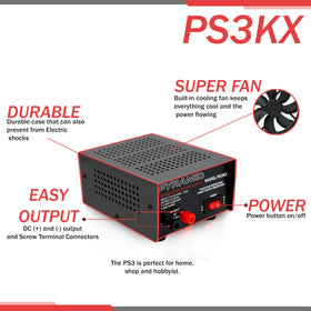 Pyramid PS3KX internal cooling fan and heatsink visible for stable operation