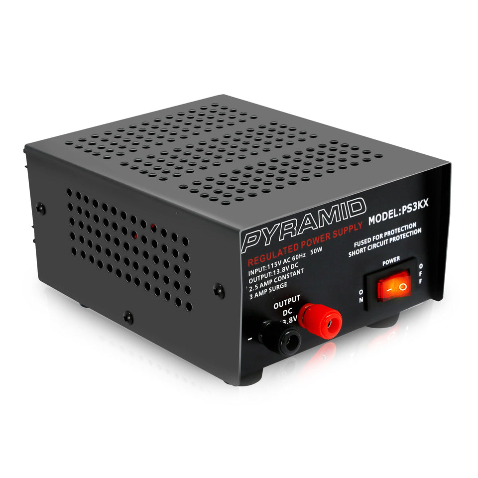 Pyramid PS3KX front panel showing power switch and indicator for easy control