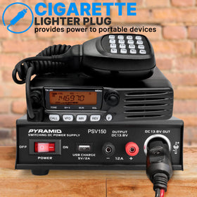 The Pyramid PSV150 voltage selector and controls support flexible lab setups.