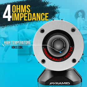 Pyramid TW28 installed on boat rail for durable marine sound projection