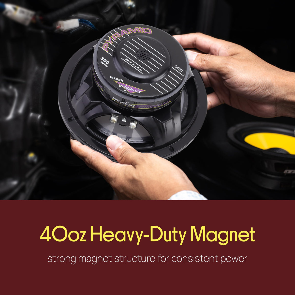 Pyramid WX65X 4 ohm impedance enables efficient power handling.