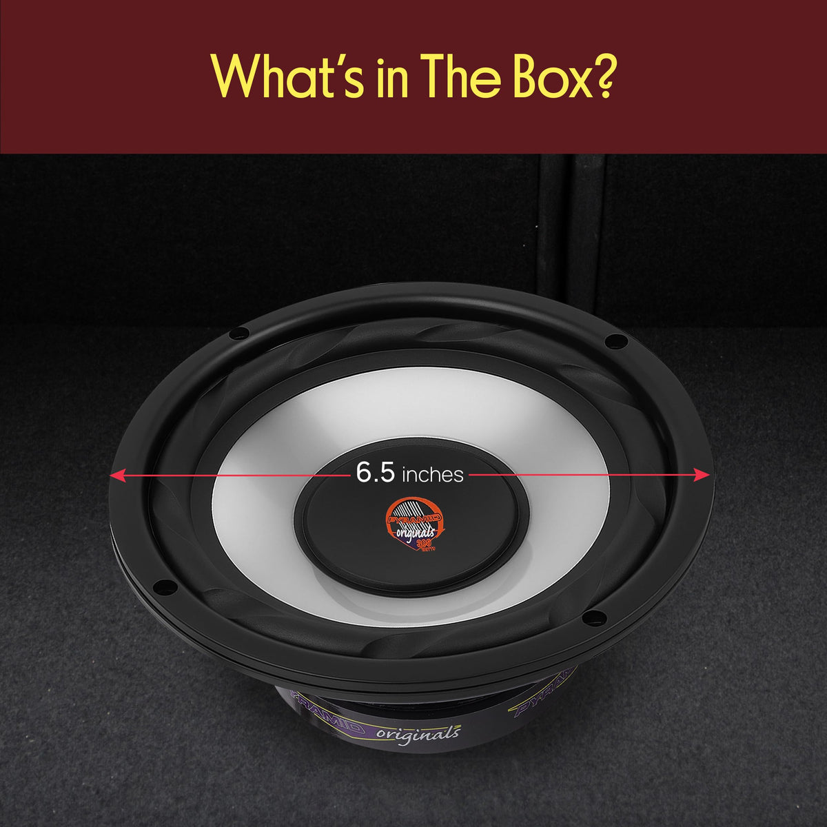 Pyramid WX65X vented motor structure supports smoother bass and less distortion.