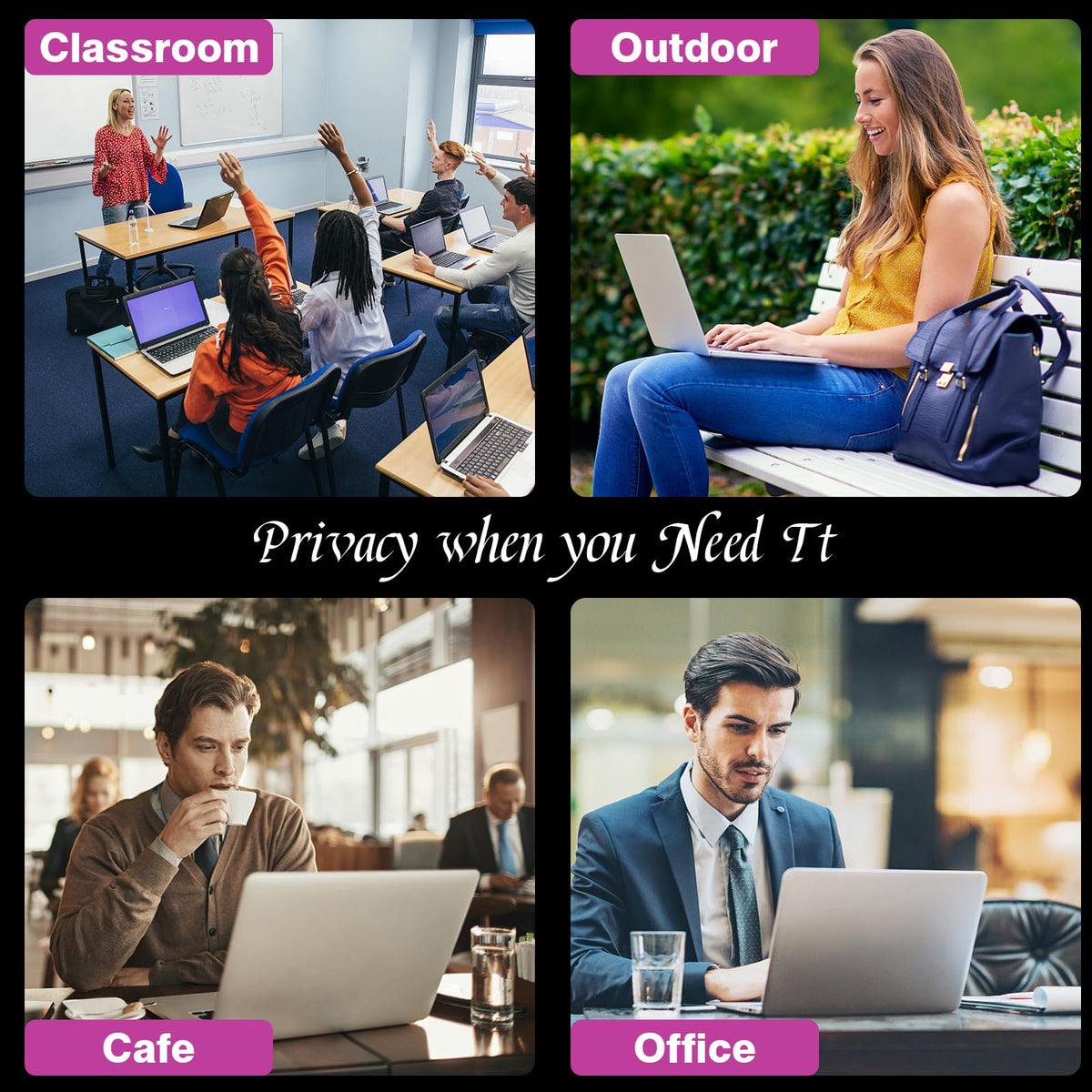 PYS commuter lifestyle usage showing privacy protection on public transit