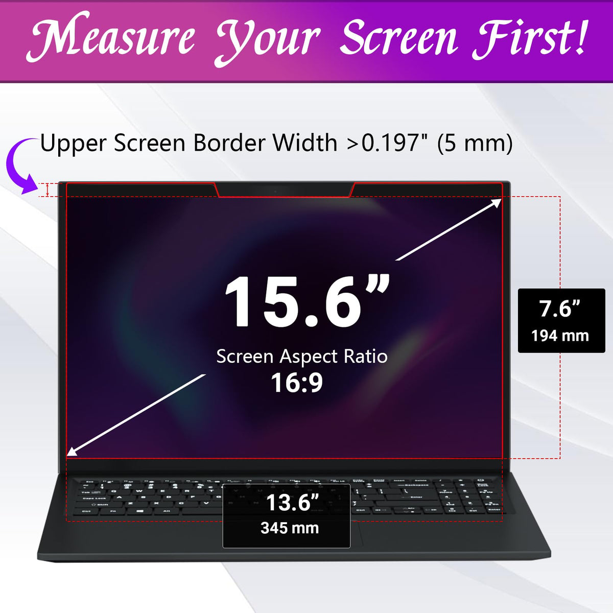 PYS installed on laptop in office preventing side-view snooping and distractions