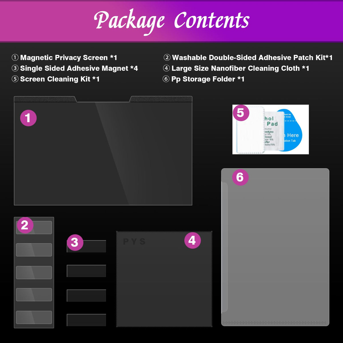 PYS label and specs close-up helping confirm compatibility before purchase