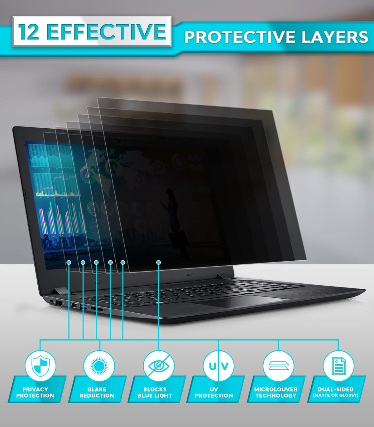 PYS precise 14-inch fit with snug privacy protection and easy cleaning.