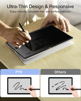 PYS privacy screen on Surface Pro 4 with easy installation and glare control.