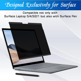 PYS privacy screen fits Surface Laptop models 1 to 5 securely