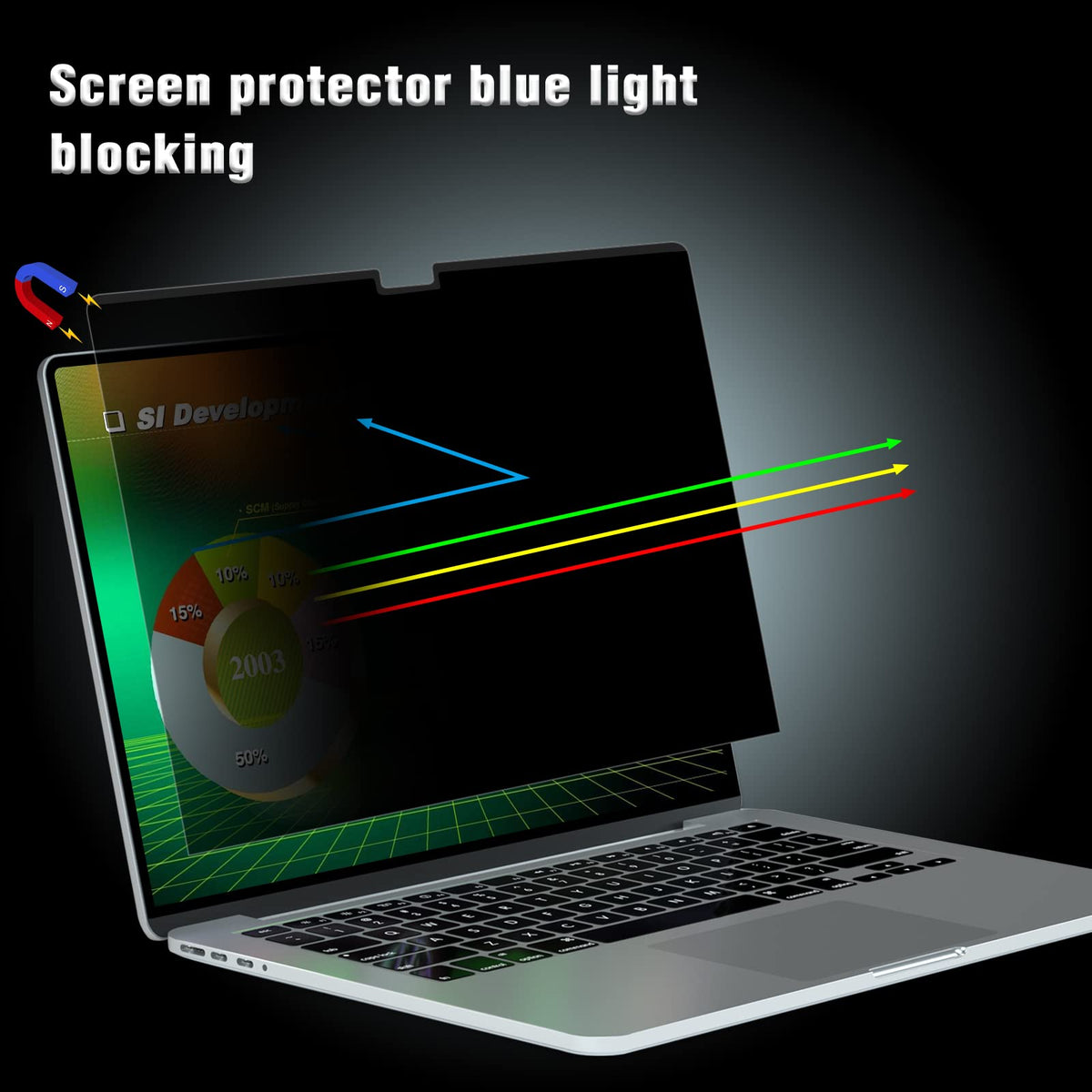 PYS installed on MacBook Pro 14 in use offering protected on-screen data