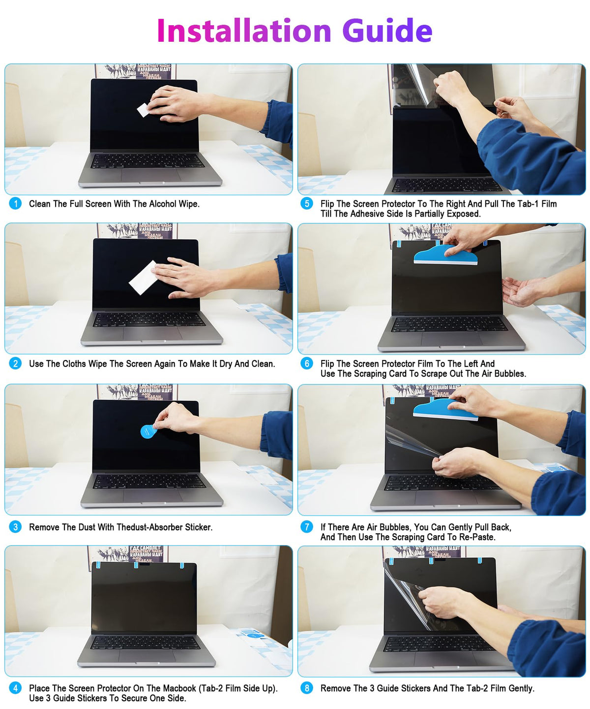 PYS privacy screen MacBook 13 anti-glare improves visibility in bright environments