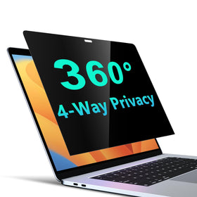 PYS privacy screen for MacBook Pro 13 front view reduces side visibility in public spaces