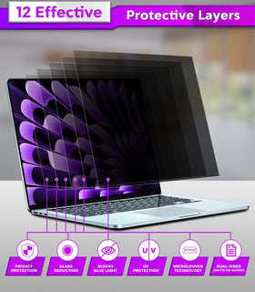 PYS privacy screen for MacBook Air 15 blue light blocking for comfortable viewing