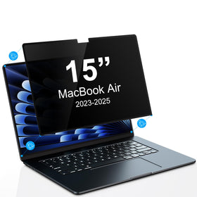 PYS privacy screen for MacBook Air 15 front view enhances on-screen privacy in open spaces