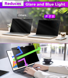 PYS privacy screen for MacBook Air 15 magnetic attach offers reusable protection