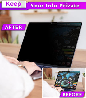 PYS privacy screen for MacBook Air 15 removable and reusable without residue