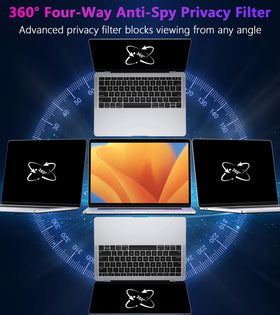 PYS matte anti-glare close-up with reduced reflections on screen