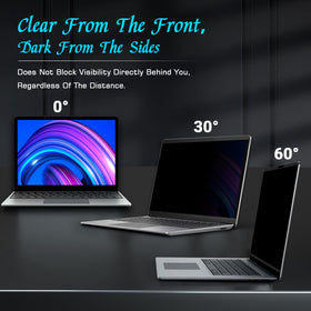 PYS privacy screen matte finish reduces glare for clear reading