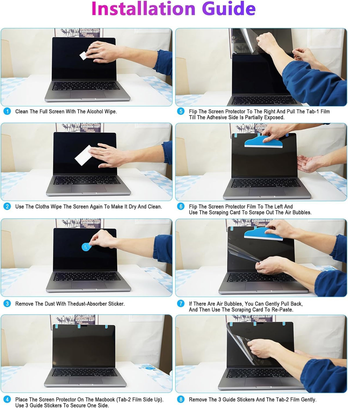 PYS privacy shield in use, preventing bystander peeking at content