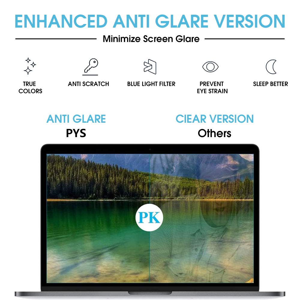 PYS screen protector 5H scratch resistance protects display