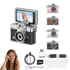 Pyxfeiiu mini keychain camera front view for on-the-go moments