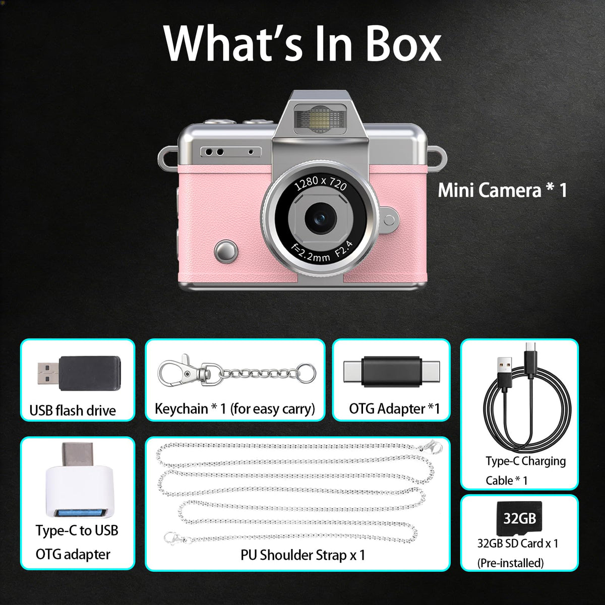 Pyxfeiiu Mini Keychain Camera is pocket-sized, great for kids and creators.
