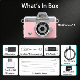 Pyxfeiiu Mini Keychain Camera is pocket-sized, great for kids and creators.