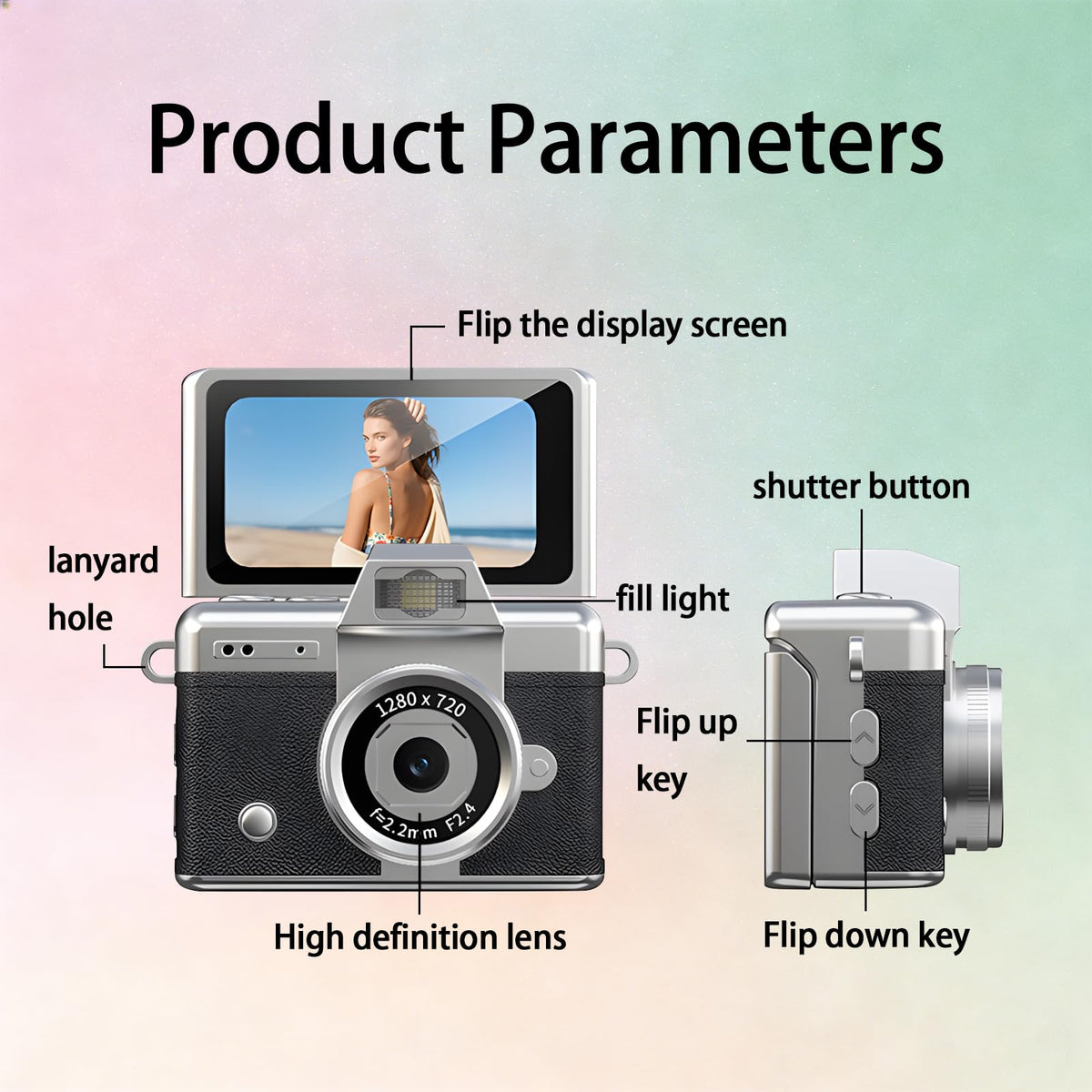 Pyxfeiiu mini keychain camera retro design with vintage charm