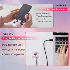 Pyxfeiiu Mini Keychain Camera comes with travel-ready accessories for on-the-go shoots.