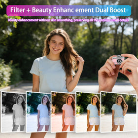 Pyxfeiiu Mini Keychain Camera weighs only 25g for discreet wear with your bag.