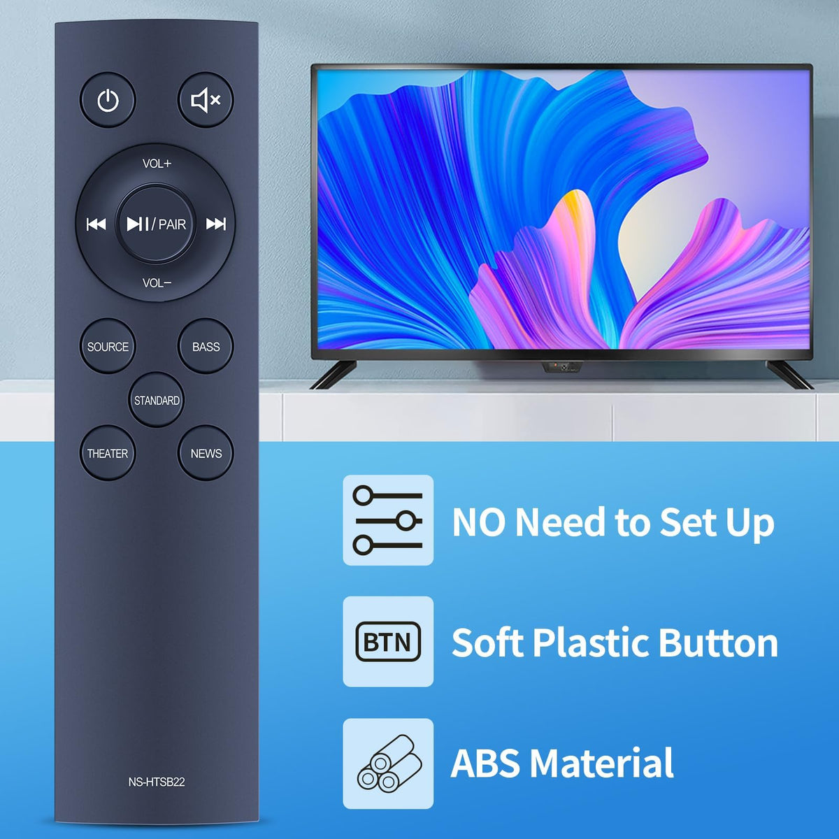 PZL remote back with battery compartment open for quick installation