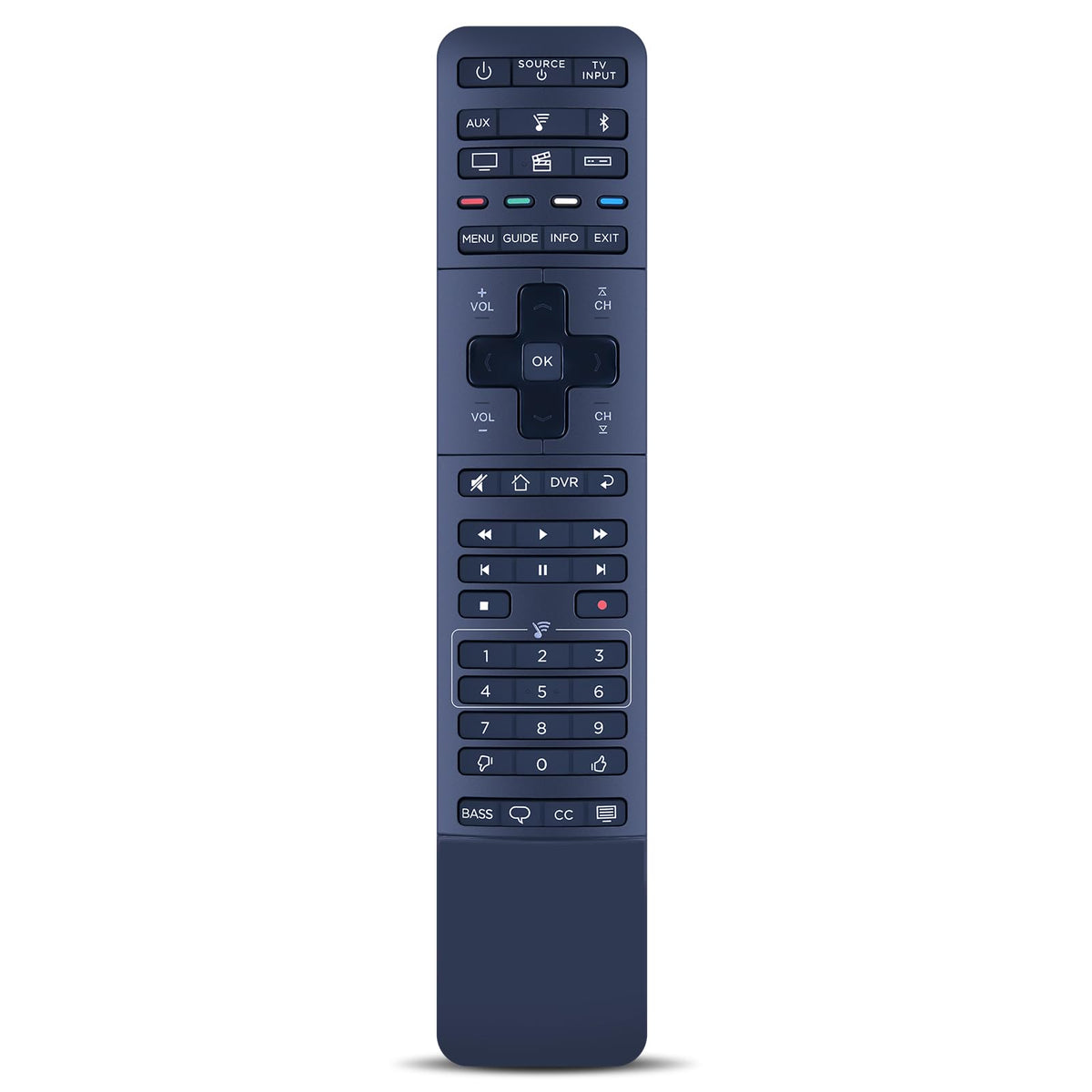 PZL Bose SoundTouch 300 remote front view with ergonomic grip for easy use