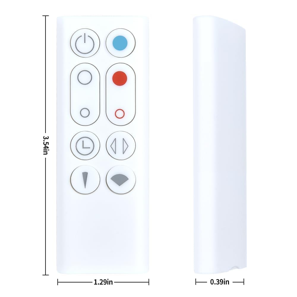 PZL Dyson AM09 remote white designed for compatibility with select white model.