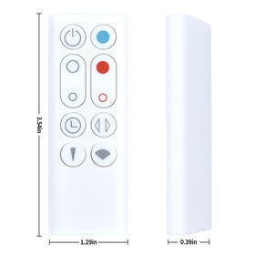 PZL Dyson AM09 remote white designed for compatibility with select white model.