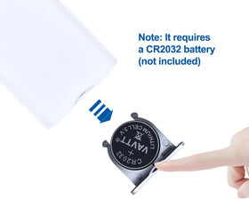 PZL Dyson AM09 remote white uses infrared technology for fast, reliable signals.