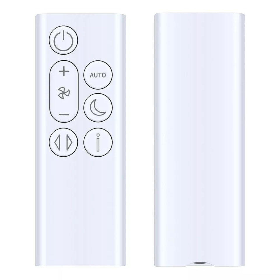 PZL Dyson TP10 remote white, front view for quick purifier control.