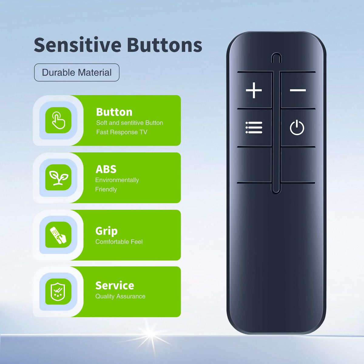 PZL long-range remote enables control from over 26 feet for flexible placement.