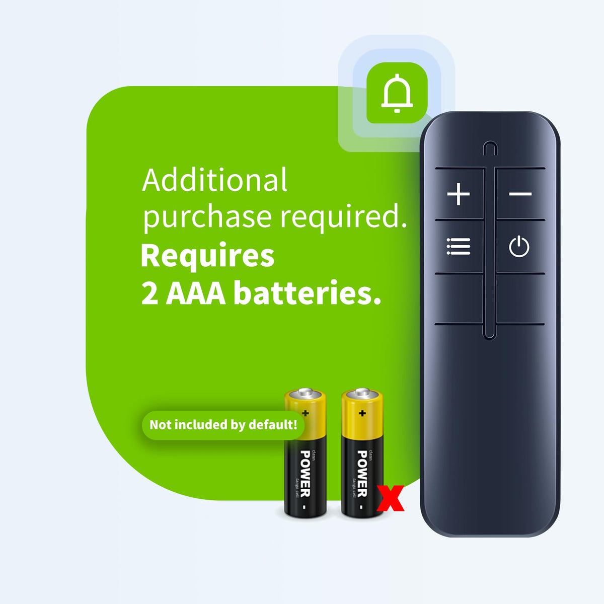 PZL remote packaging image displaying included item and ready-to-use setup.