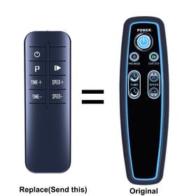 PZL remote close-up of tactile buttons for responsive operation
