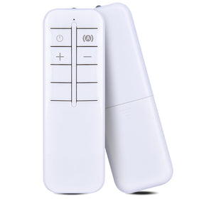 PZL remote front view showing buttons and clear labeling for easy control