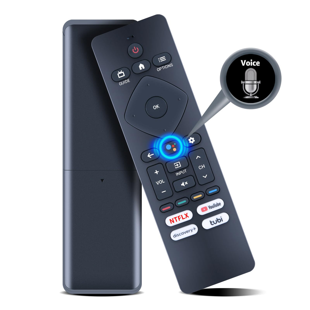 PZL remote front view showing full button set and quick control benefit