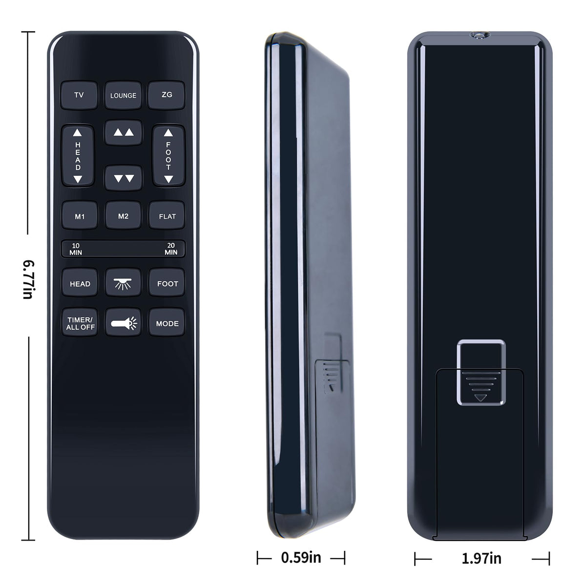 PZL remote in hand demonstrating ergonomic arc for comfortable use