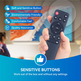 PZL remote used with Vankyo projector illustrating instant replacement benefit