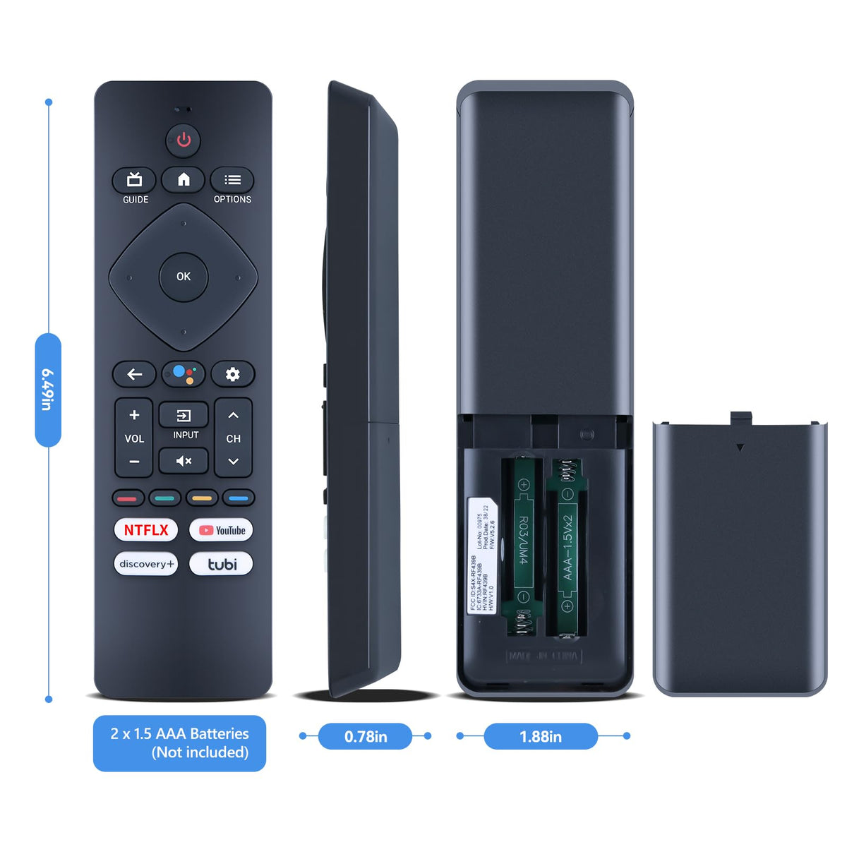PZL remote beside packaging illustrating what’s included and purchase clarity benefit