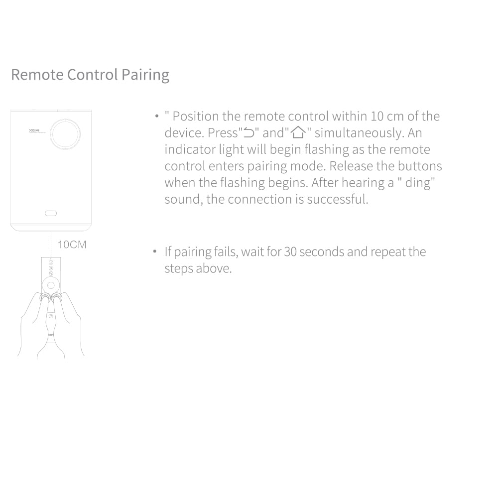 PZL remote pairing indicator flashing during easy two-button pairing process