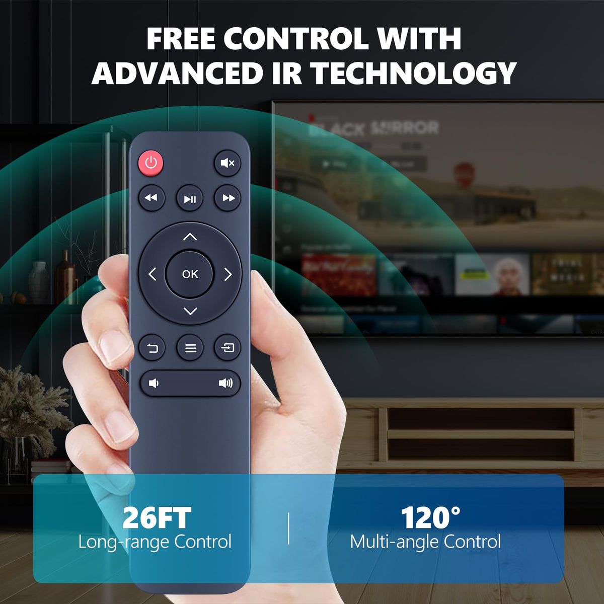 PZL remote size comparison in hand for compact easy-handling