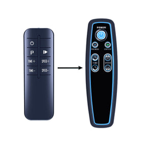 PZL replacement remote front view showing button layout and easy control