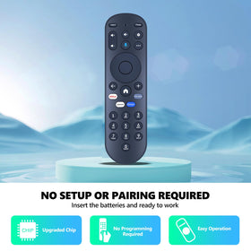 PZL replacement remote side view, slim handheld grip for easy use.