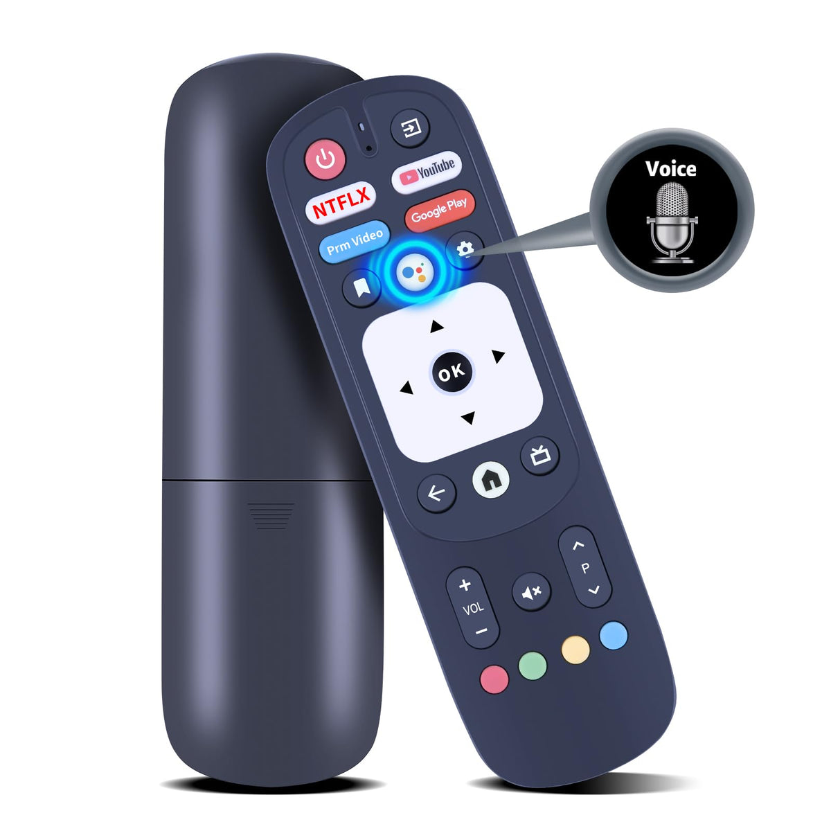 PZL remote front view showing full button layout and easy control
