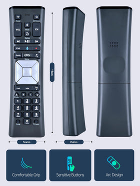 PZL XR11 remote shows battery compartment with note: batteries not included.